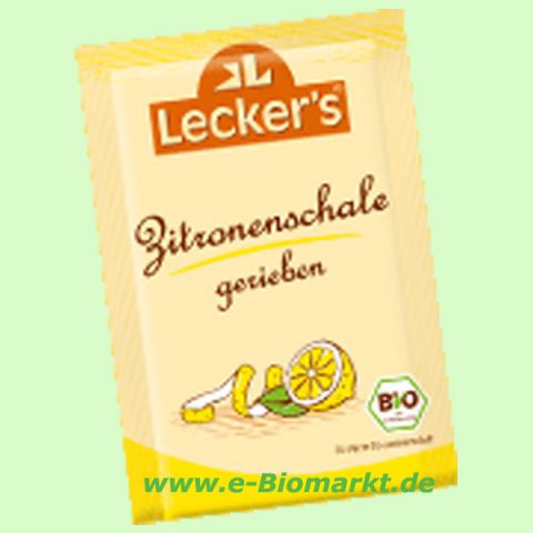 Zitronenschalen gerieben (Lecker's)