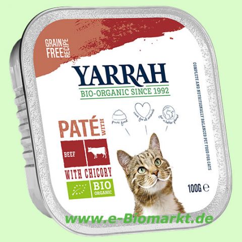 Katzenfutter Wellness Pat� Rind Zichorie (Yarrah)