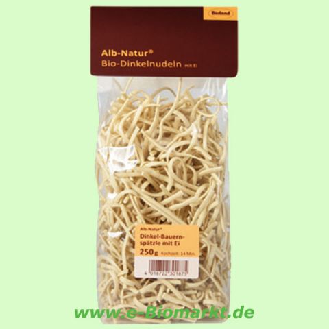 Dinkel-Bauernsp�tzle mit Ei (Alb-Natur)