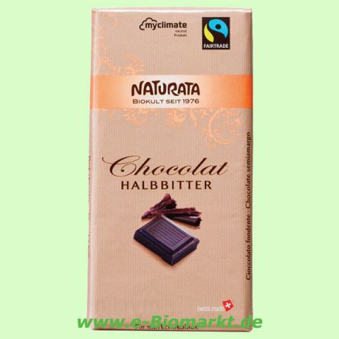 Chocolat Halbbitter (Naturata)