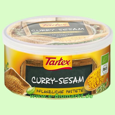 Curry-Sesam - pflanzliche Pastete (Tartex)
