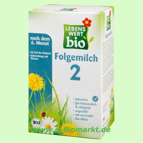 Folgemilch 2 – nach dem 6. Monat (Lebenswert bio)