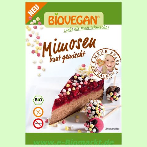 Mimosen bunt gemischt, mit crispy Vollkornkern (biovegan)