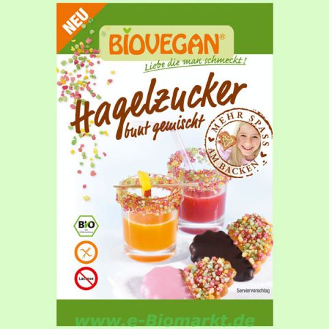 Hagelzucker, bunt gemischt (biovegan)