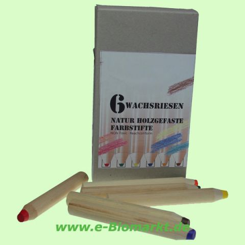 6 Dicke Holzwachsstifte mit Gro�lochspitzer (MWills)