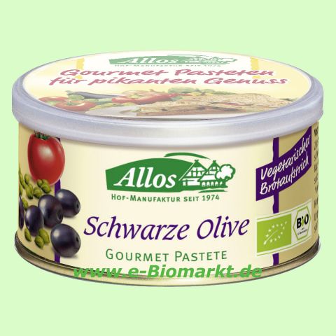 Gourmet Pastete schwarze Olive (Allos)