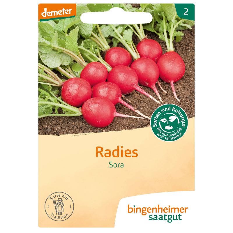 Bingenheimer Saatgut Sora Radieschen, demeter eBiomarkt,