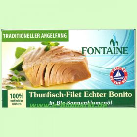 Thunfisch - Echter Bonito in Bio-Sonnenblumen�l (Fontaine)