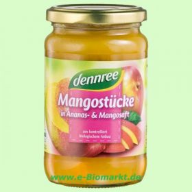 Mango St�cke in Ananas Saft (Dennree)