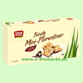 Mini-Florentiner mit Zartbitterschokolade (Rosengarten)