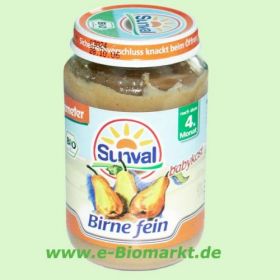 Birne fein, nach dem 4. Monat (Sunval)