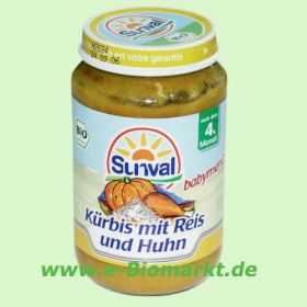 K�rbis mit Reis und Huhn, nach dem 4. Monat (Sunval)