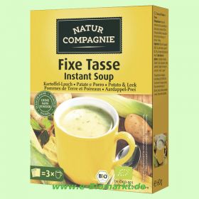 Fixe Tasse Instant-Suppe Kartoffel-Lauch (Natur Compagnie)