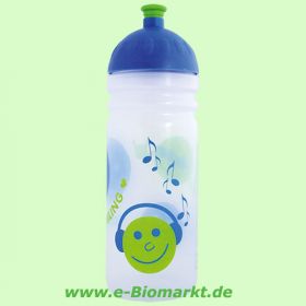 Trinkflasche ISYbe 700 ml, Kleeblatt, schwarz/hellgr�n (ISYbe)