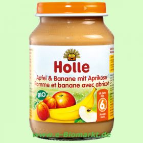 Apfel & Banane mit Aprikose, nach dem 4. Monat (Holle)