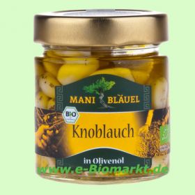 Knoblauch mit Kr�utern in Oliven�l (Mani-Bl�uel)