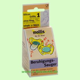Silicon-Schnuller, ohne Ring (Mollis)