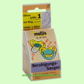 Silicon-Schnuller, mit Ring (Mollis)