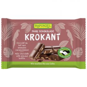 Vollmilch Cristallino Schokolade mit Mandelkrokant HIH (Rapunzel