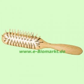 Holzhaarb�rste l�nglich, Buche, gerundete Ahornholzstifte (Redec