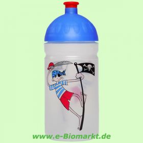 Trinkflasche ISYbe 500 ml, Pirat, transparent/blau (ISYbe)
