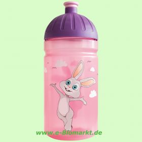 Trinkflasche ISYbe 500 ml, Cartoon, lilatransparent/lila (ISYbe)