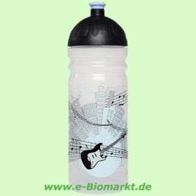 Trinkflasche ISYbe 1000 ml, M�nnchen, silber/schwarz (ISYbe)