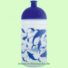 Trinkflasche ISYbe 500 ml, Fische, transparent/blau (ISYbe)