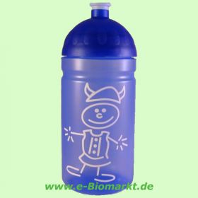 Trinkflasche ISYbe 500 ml, Wikinger, blautransparent/blau (ISYbe