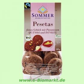 Pesetas-Dinkelgeb�ck, mit Quinoa, Kakao & Paran�ssen (Sommer & C