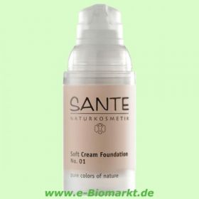 Soft Cream Foundation No.01, Porcellan (Sante)