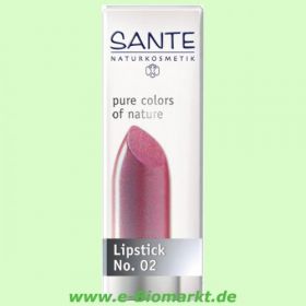 Lipstick No.02, Pink Rose (Sante)