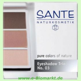 Eyeshadow Trio No.03, Rose Wood (Sante)