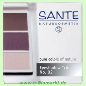 Eyeshadow Trio No.02, Aubergine (Sante)