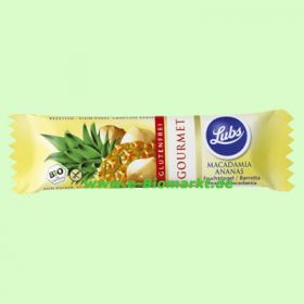 Macadamia Ananas - Fruchtriegel Gourmet, glutenfrei (Lubs)
