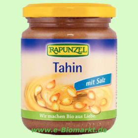 Tahin (Sesammus) mit Salz (Rapunzel)