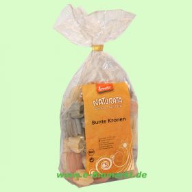 Bunte Kronen aus Hartweizengrie� (Naturata)