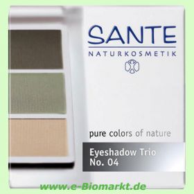 Eyeshadow Trio No.04, Natural Green (Sante)