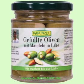 Oliven gr�n gef�llt mit Mandeln (Rapunzel)
