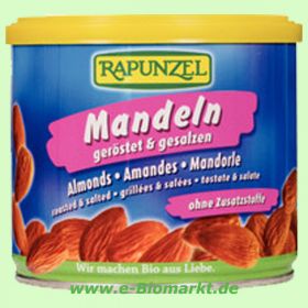 Mandeln ger�stet, gesalzen in der Dose (Rapunzel)