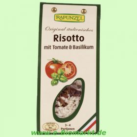 Risotto mit Tomaten und Basilikum (Rapunzel)