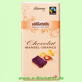 Chocolat - Edelbitterschokolade mit Orange und Mandel (Naturata)