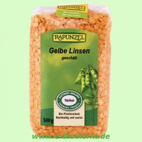 Gelbe Linsen gesch�lt Projekt (Rapunzel)