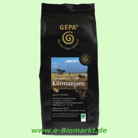 Kaffeerarit�t Tansania Caf� Kilimanjaro, ganze Bohne (Gepa)