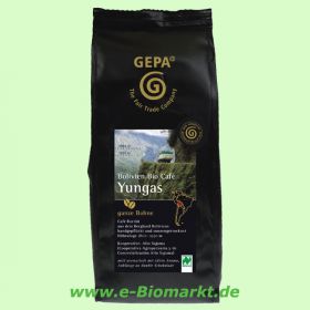 Kaffeerarit�t Bolivien Bio Caf� Yungas, ganze Bohne (Gepa)