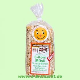6-Korn-M�sli-Schoko-Mandel, glutenfrei (Werz)