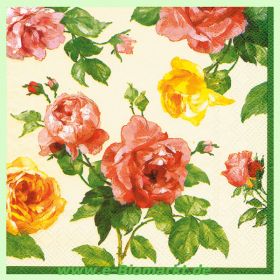 Serviette Motiv Rosen (Venceremos)