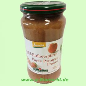 Apfel-Erdbeerp�ree DEMTER unges��t (Coteaux Nantais)