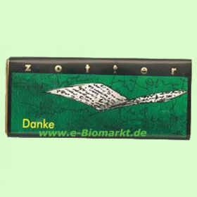 Danke, Schwarze VanilleKirsche (Zotter - handgesch�pfte Schokol