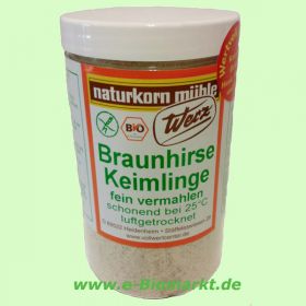 Braunhirse-Keimlinge, fein vermahlen, glutenfrei (Werz)